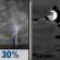 Tuesday Night: Chance Showers And Thunderstorms then Mostly Cloudy