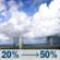 Monday: A chance of showers and thunderstorms. Mostly sunny. High near 96, with temperatures falling to around 91 in the afternoon. Heat index values as high as 110. West wind around 8 mph. Chance of precipitation is 50%. New rainfall amounts between a tenth and quarter of an inch possible. Monday: Chance Showers And Thunderstorms