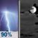 Tonight: Showers and thunderstorms likely before 7pm, then showers and thunderstorms between 7pm and 11pm, then a slight chance of showers and thunderstorms between 11pm and midnight. Mostly cloudy. Low around 73, with temperatures rising to around 75 overnight. Southwest wind around 6 mph. Chance of precipitation is 90%. New rainfall amounts between a quarter and half of an inch possible. Tonight: Showers And Thunderstorms Likely then Mostly Cloudy